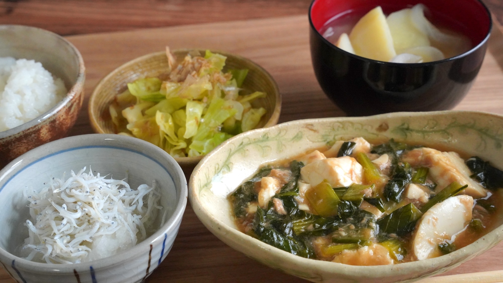 豆腐と小松菜のとろみあん