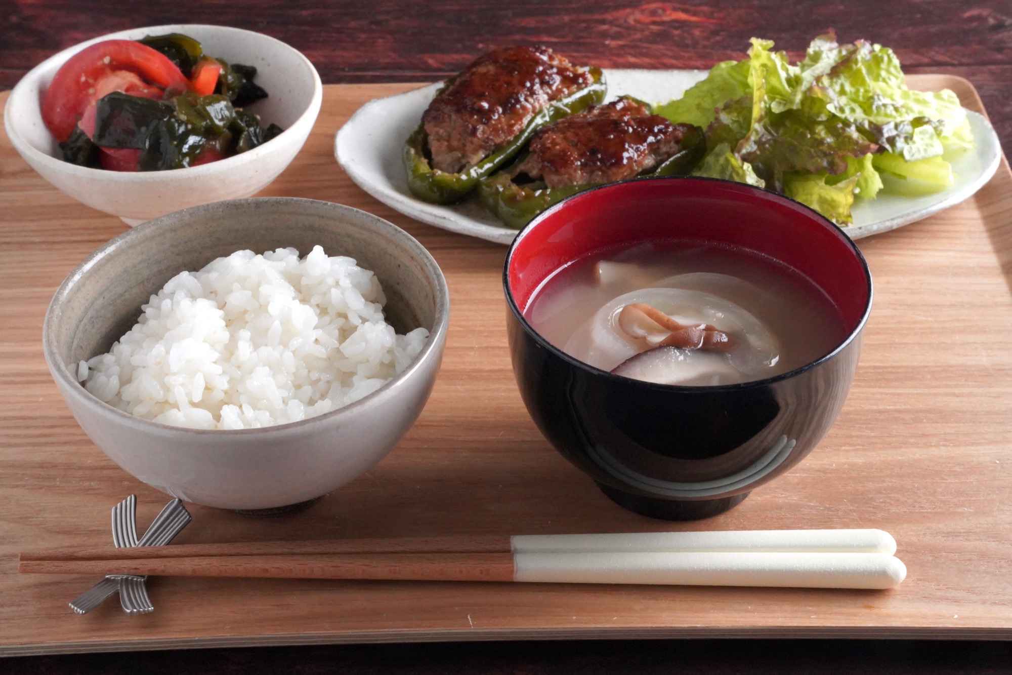 ピーマンの肉詰め献立まとめ