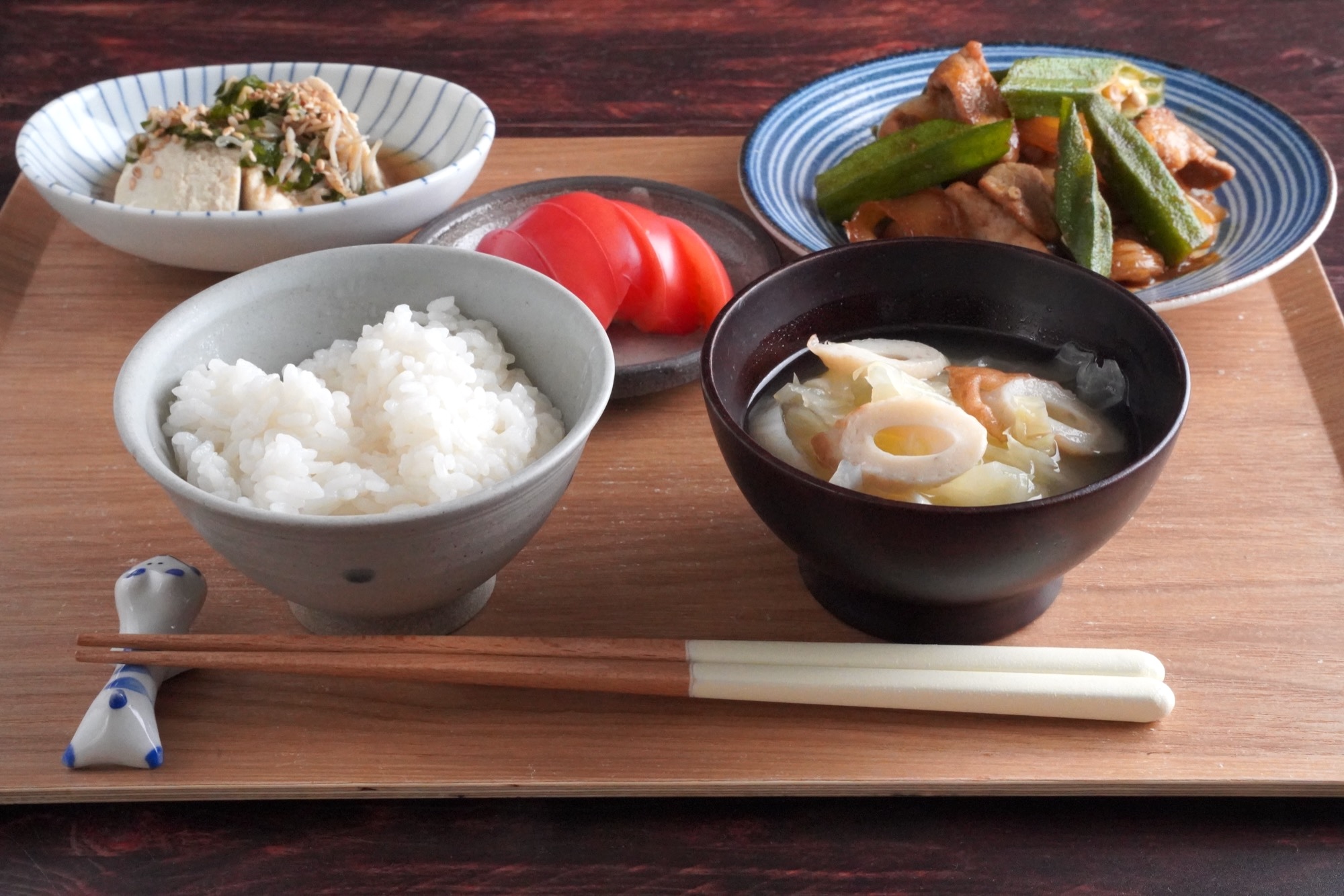 おくらと豚肉のカレー炒め献立まとめ