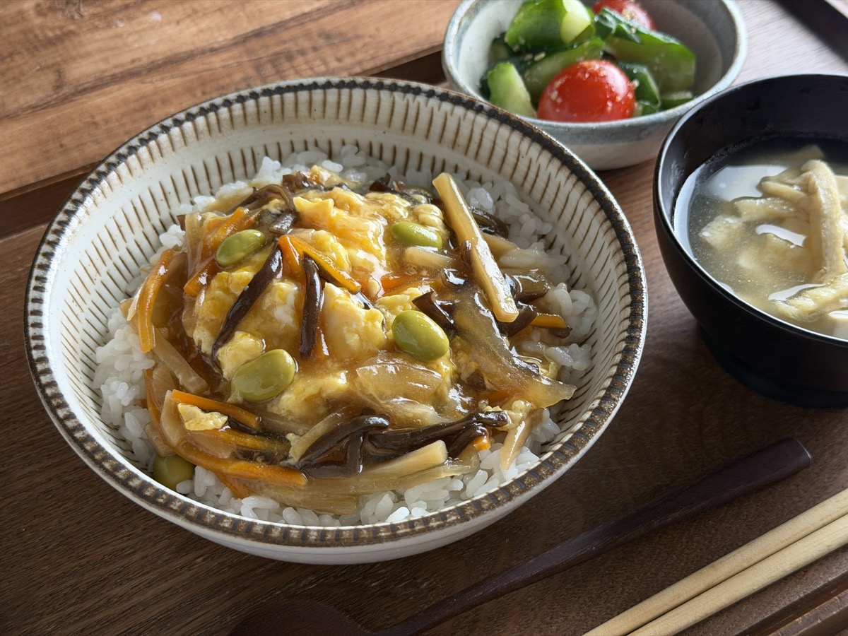 ふわとろ天津飯のアップ
